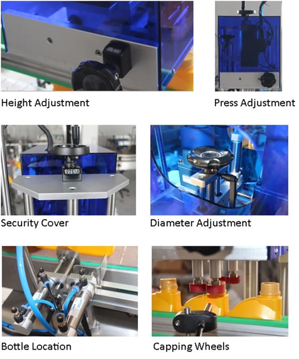 Automatic 4 Wheels Screw Capping Machine