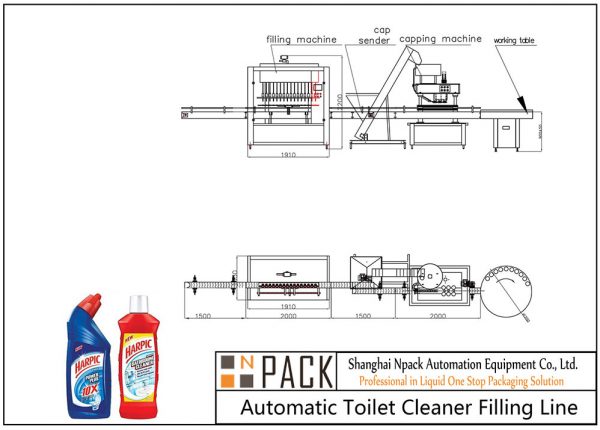Automatic Toilet Cleaner Filling Line